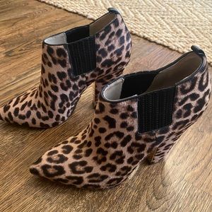 Michael Kors leopard booties